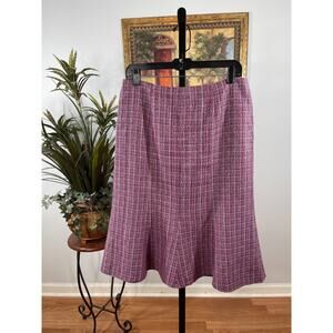 David's Flared Skirt Women's Size 10 Pink Grandmacore Dark Academia Preppy